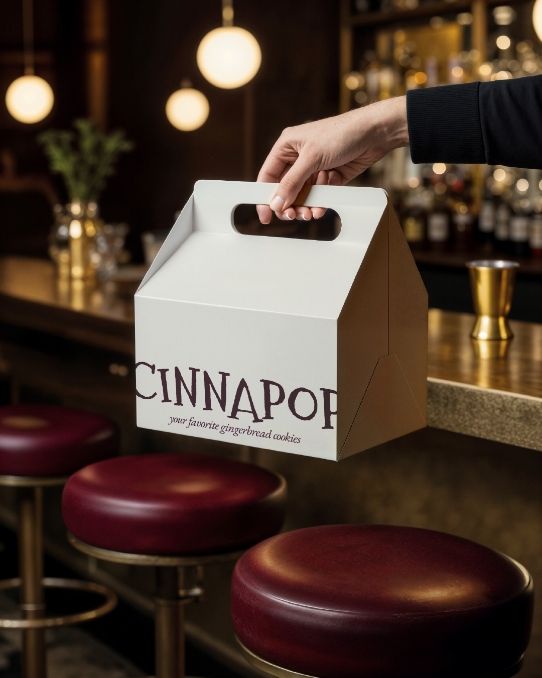 Boîte de biscuits au pain d'épices de la marque Cinnapop